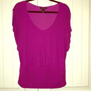 Stunning WHBM Flutter Cap Sleeve Blouse